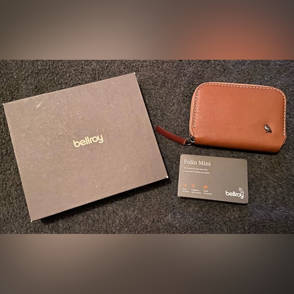 wallet bellroy Under Cover (slimline leather card wallet/holder with card storage, quick access slot, plus space for folded bills) Bellroy offers a range of products that are as durable as they are elegant BELLROY FOLIO MINI HAZELNUT WALLET